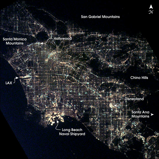 Los Angeles at Night
- NASA (March 10, 2003)