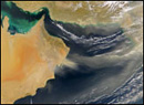 Dust Storm over Gulf of Oman - NASA/SeaWiFS (February 18, 2003)
