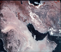 Persian Gulf - AVHRR Mosaic (August 1990)