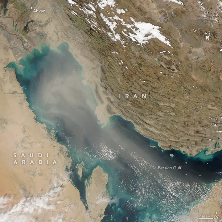 Dust Over the Persian Gulf