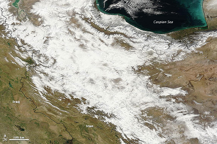 Snow Blankets Iran - February 6, 2014