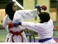 Iranian women, martial arts - ISNA