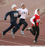 Female Iranian runner - ISNA