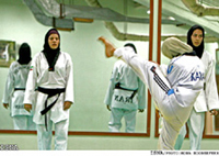 Iranian women Tawkwondoe athletes - ISNA