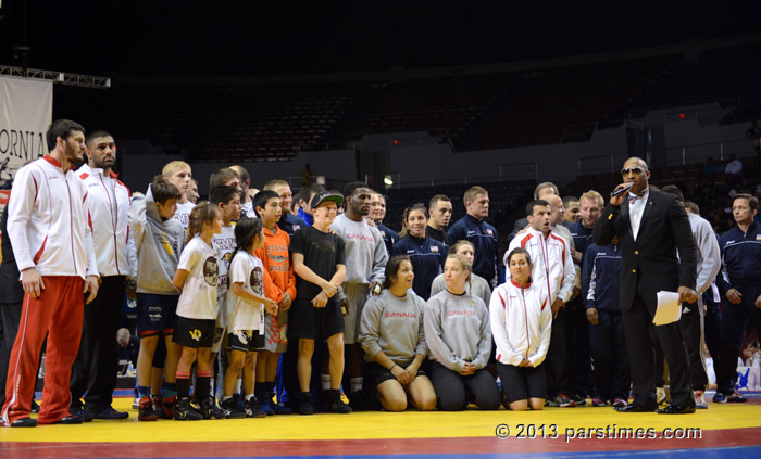 USA Wrestling's Committee for The preservation Of Olympic wrestling hosts 'United 4 Wrestling' exhibition - LA Sports Arena (May 19, 2013) - by QH