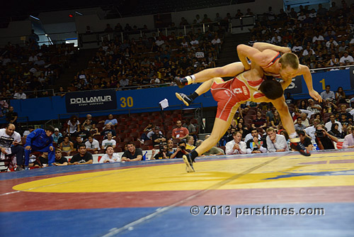 Artas Sanaa (Russia) vs Sam Hazewinkel (USA) - LA Sports Arena (May 19, 2013) - by QH