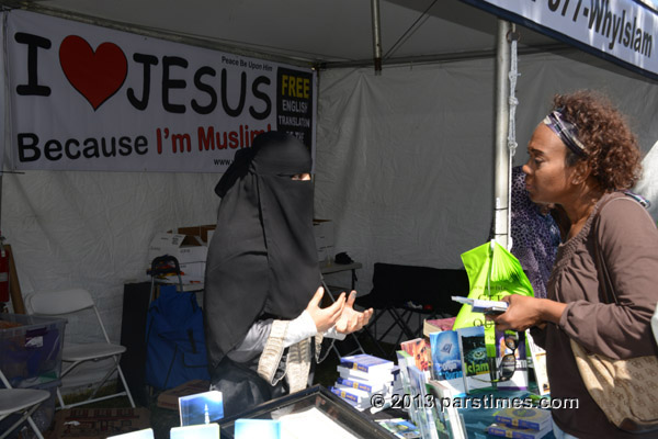 Arab-American woman wearing a Niqab