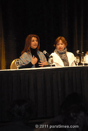 Banafsheh Akhlaghi & Firoozeh Dumas, Irvine (January 30, 2011) - by QH