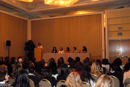MC: Mehri Bavafa, Moderator Azita Shirazi, Davar Ardalan,Dr. Nehzat Farnoodi, Dr. Maryam Malek, Neshat Soof, Irvine (January 30, 2011) - by QH