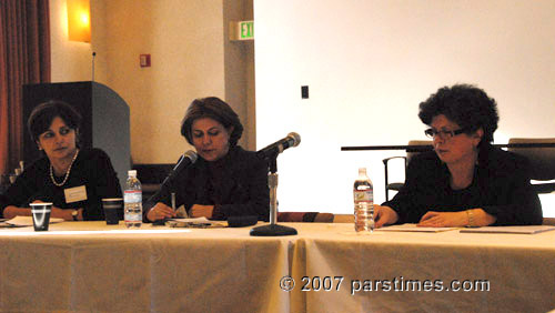 Dr. Masserat Amir-Ebrahimi, Dr. Nayereh Tohidi, Dr. Nasrin Rahimieh - UCLA (January 19, 2007) - by QH