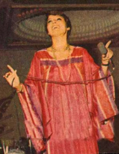 Googoosh perforoms at the Miss Iran 1977 Competiton