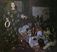 Nasrin performs at the Miss Iran 1978 Competiton