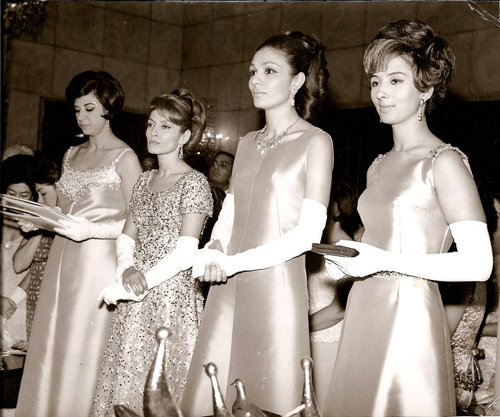 Homa Zahedi, Shahnaz Pahlavi, Farah Pahlavi and Lily Amir-Arjomand