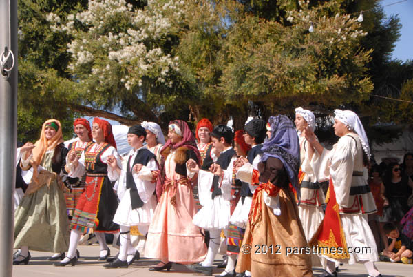the Greek Dancers at Greek Festival in Northridge Ca