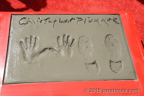 Christopher Plummer's Hand and Footprint - Hollywood (March 27, 2015)