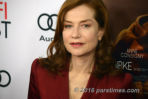 Isabelle Huppert - Hollywood (November 13, 2016) - by QH