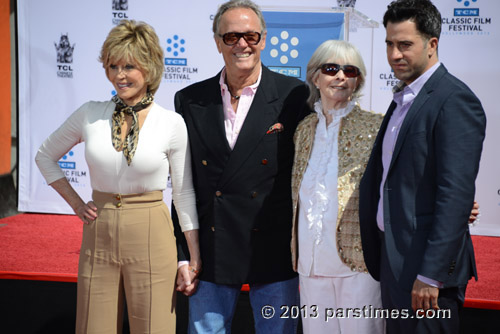 Jane Fonda, Peter Fonda, Shirlee Fonda and Troy Garity - Hollywood (April 27, 2013)- by QH