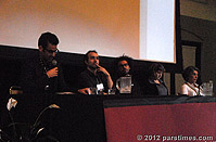 Director Ayat Najafi, Aggie Ebrahimi Bazaz, Ashkan Nasseri - UCLA (October 14, 2012)