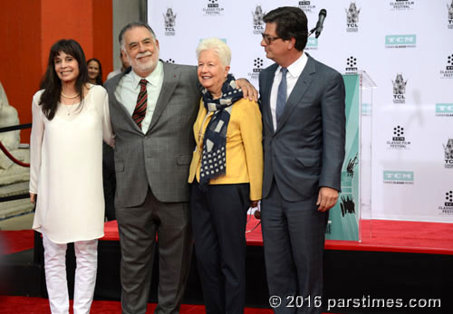 Talia Shire, Francis Ford Coppola, Eleanor Coppola, Roman Coppola - Hollywood (April 29, 2016)
