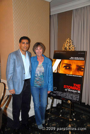 Cyrus Nowrasteh & cowriter and wife Betsy Giffen - by QH