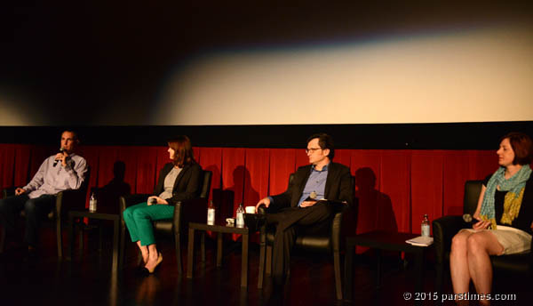  Panel members: Charles Tabesh (Vice President of Programming), Jennifer Dorian (TCM General Manager) Host Ben Mankiewicz, and Managing Director Genevieve McGillicuddy - Hollywood (March 25, 2015)