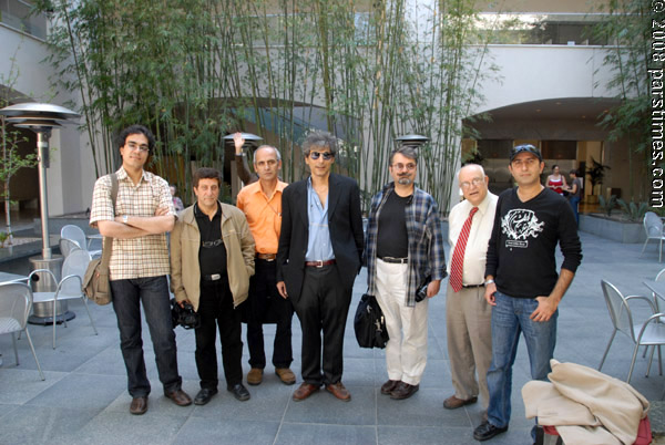 Mehdi Boostani, Kaveh Bahrami Moghaddam, Rahbar Ghanbari, Qumars Hojjaty, Amir Shahab Razavian, translator, Mansour Ali Zabetian - UCLA (April 12, 2008) - by QH