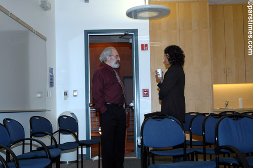 Dr. Hamid Naficy at the reception after the letcture - UCI (January 30, 2006) - by QH