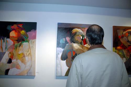 Hessam Abrishami Exhibit, Seyhoun Gallery -  December 3, 2005 - by QH