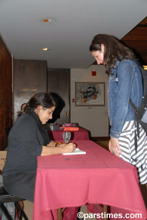 Marjane Satrapi signing her latest book(November 2, 2006) - by QH
