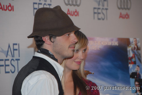 Scoot McNairy & Sara Simmonds - AFI Fest (November 11, 2007)- by QH