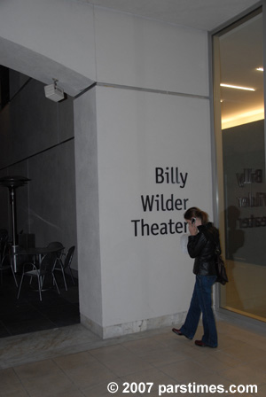 Billy Wilder Theatre - UCLA (April 7, 2007) - by QH