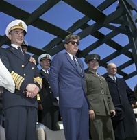 President Kennedy with the Shah Iran.