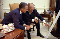 President Ford and the Shah of Iran