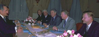Shah of Iran meeting with with Alfred Atherton, William Sullivan, Cyrus Vance, President Carter, and Zbigniew Brzezinski, 12/31/1977
