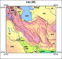USGS Full Resolution Map of Iran