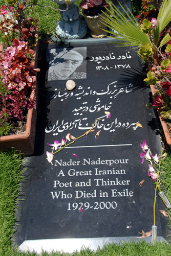 Nader Naderpour Tombstone - Westwood - by QH