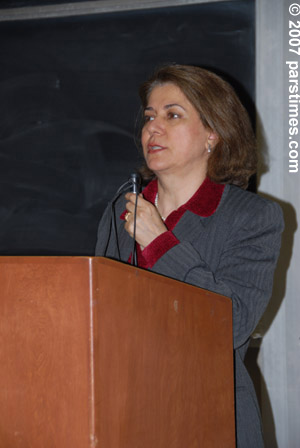 Dr. Nayereh Tohidi introduced Dr.   Baraheni (April 22, 2007) - by QH