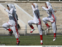 Iran National Women Football Team Training