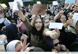Women's rights protest in Tehran - ISNA